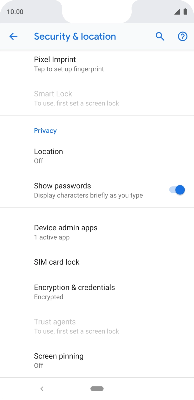 Press SIM card lock.