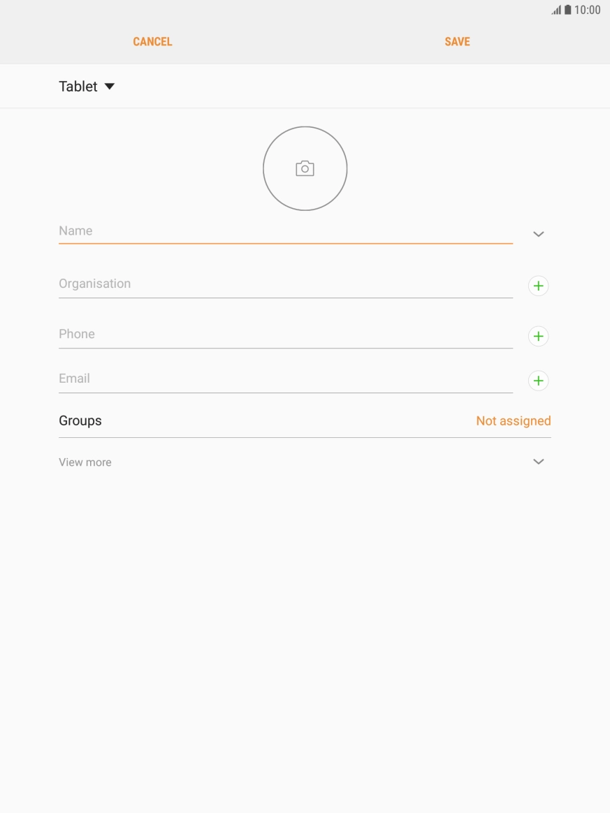 Press the address book drop down list.