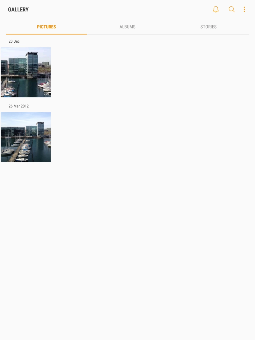 Press ALBUMS and go to the required folder.