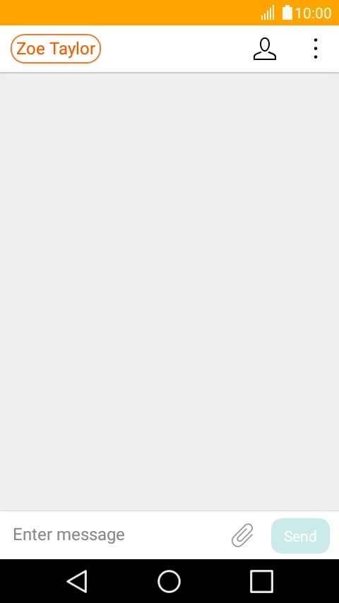 Press the text input field and write the text for your picture message.