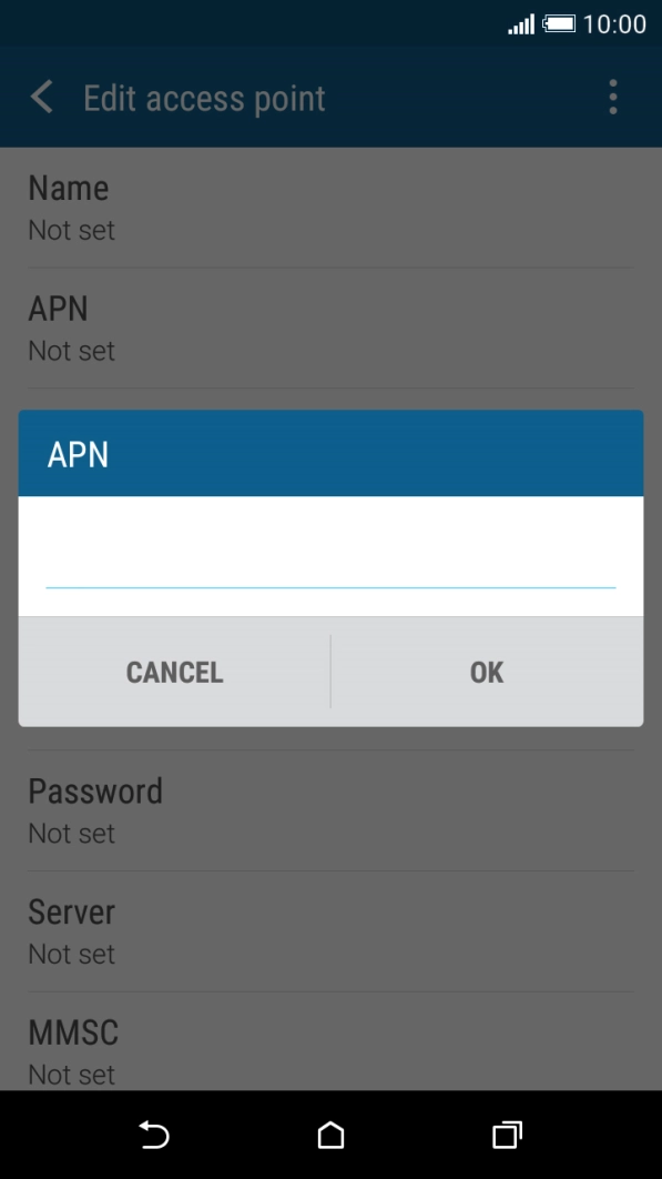 Key in telstra.mms and press OK.