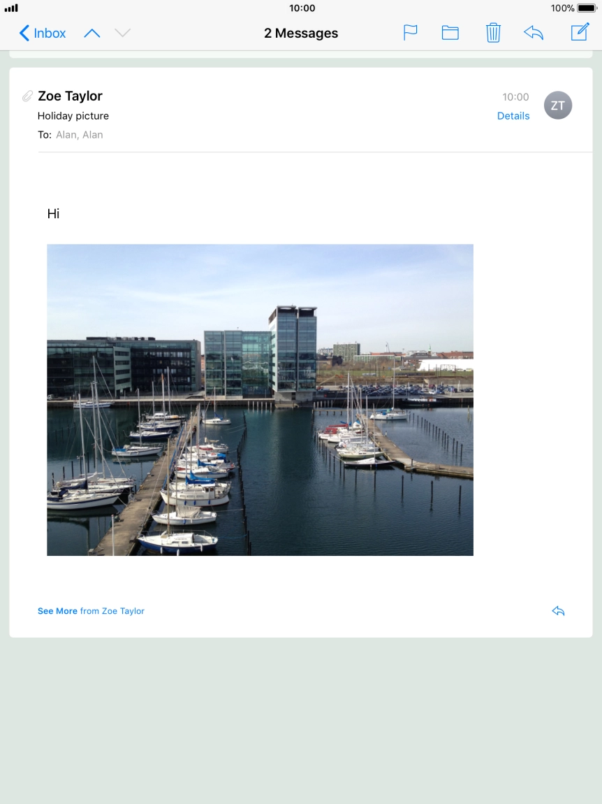 Press the Home key to return to the home screen.