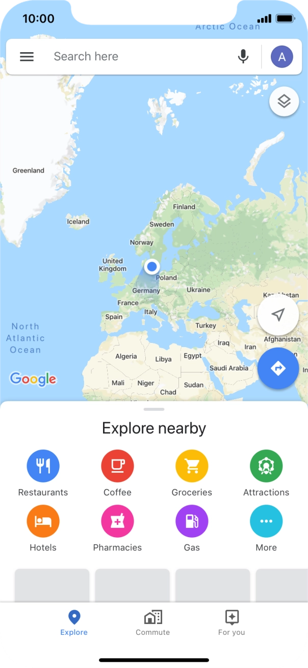 Press the search field and key in the required search word.