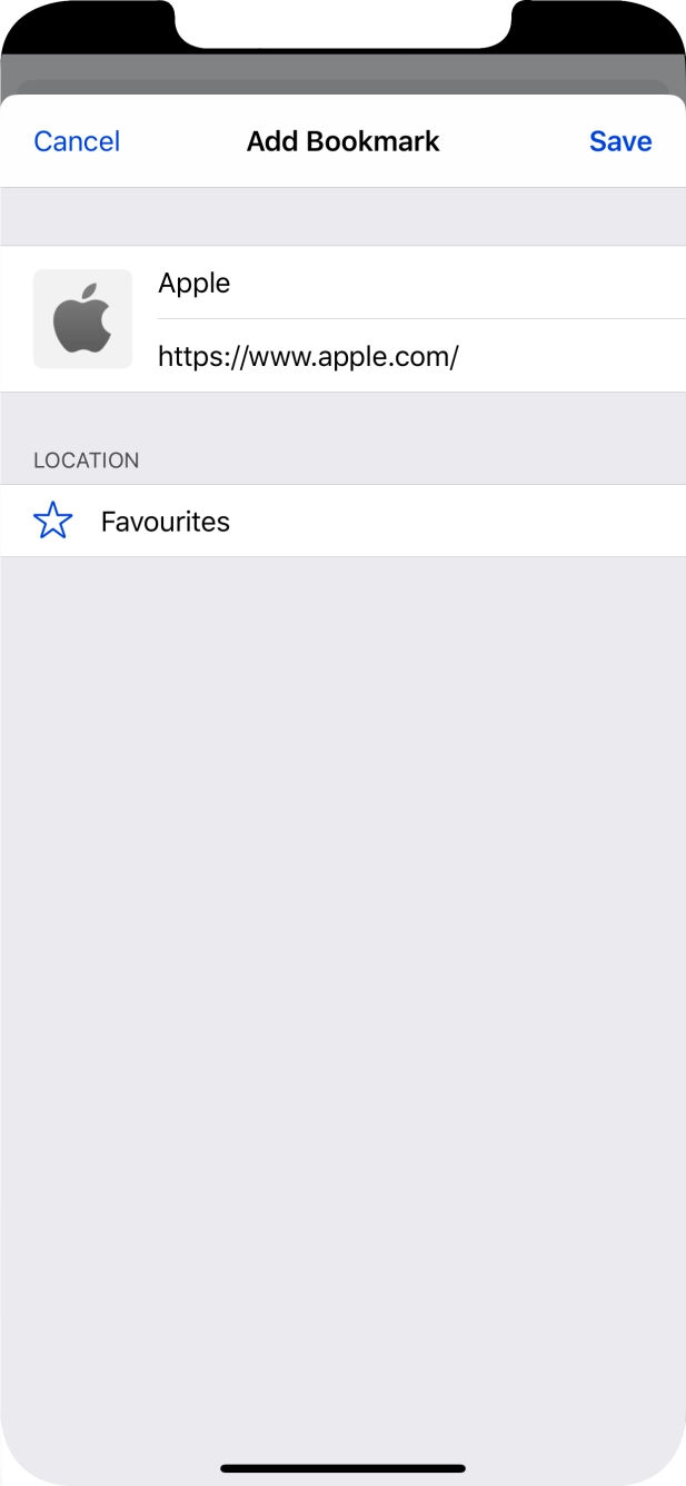 Press the field below 