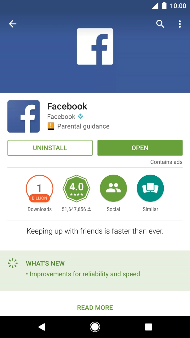 Press the Home key to return to the home screen.