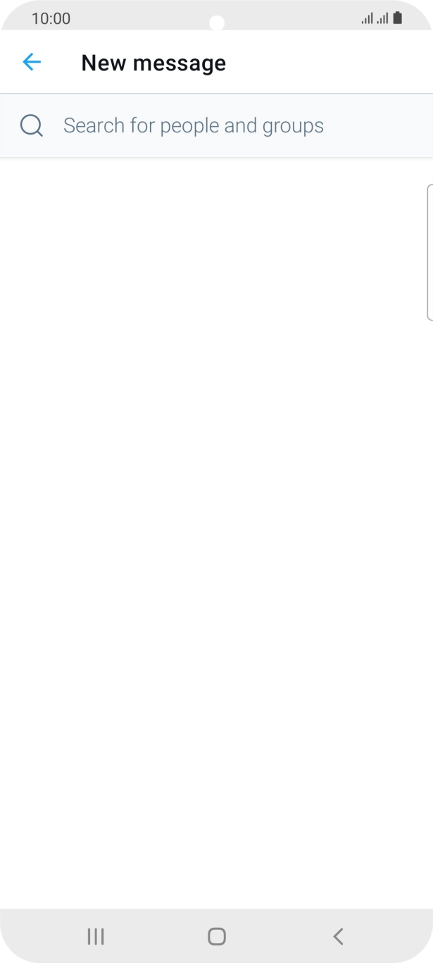 Press the search field.