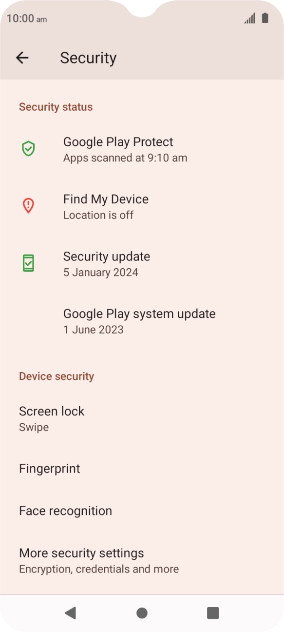 Press the Home key to return to the home screen.
