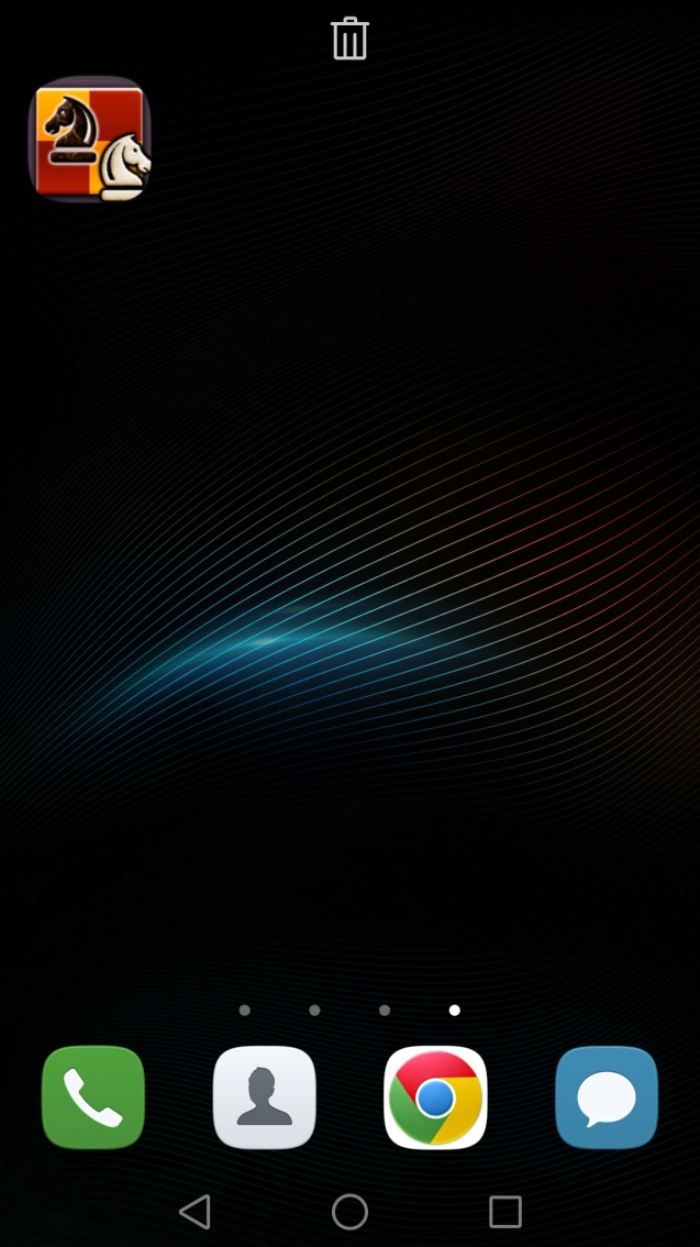Drag the shortcut to the delete icon.