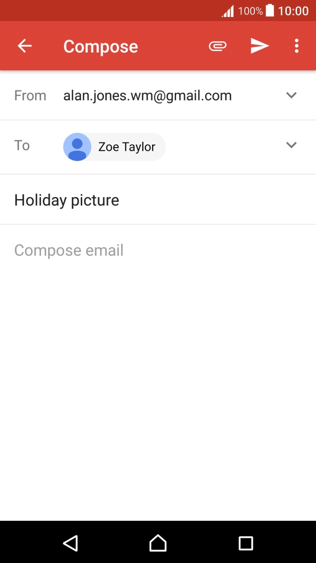 Press the text input field.