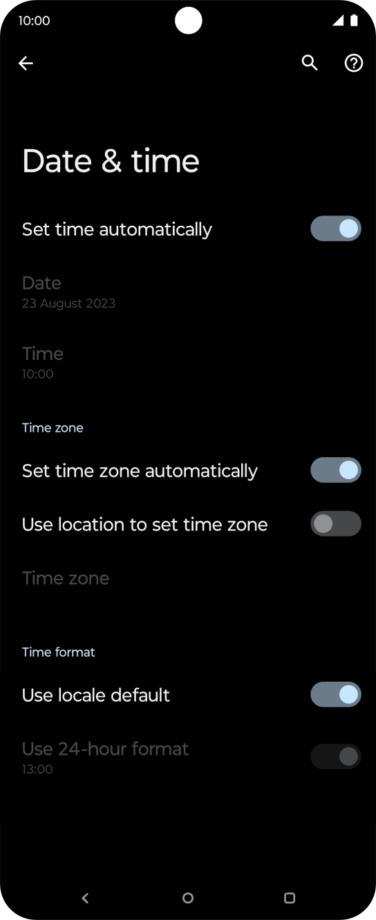 Press the Home key to return to the home screen.