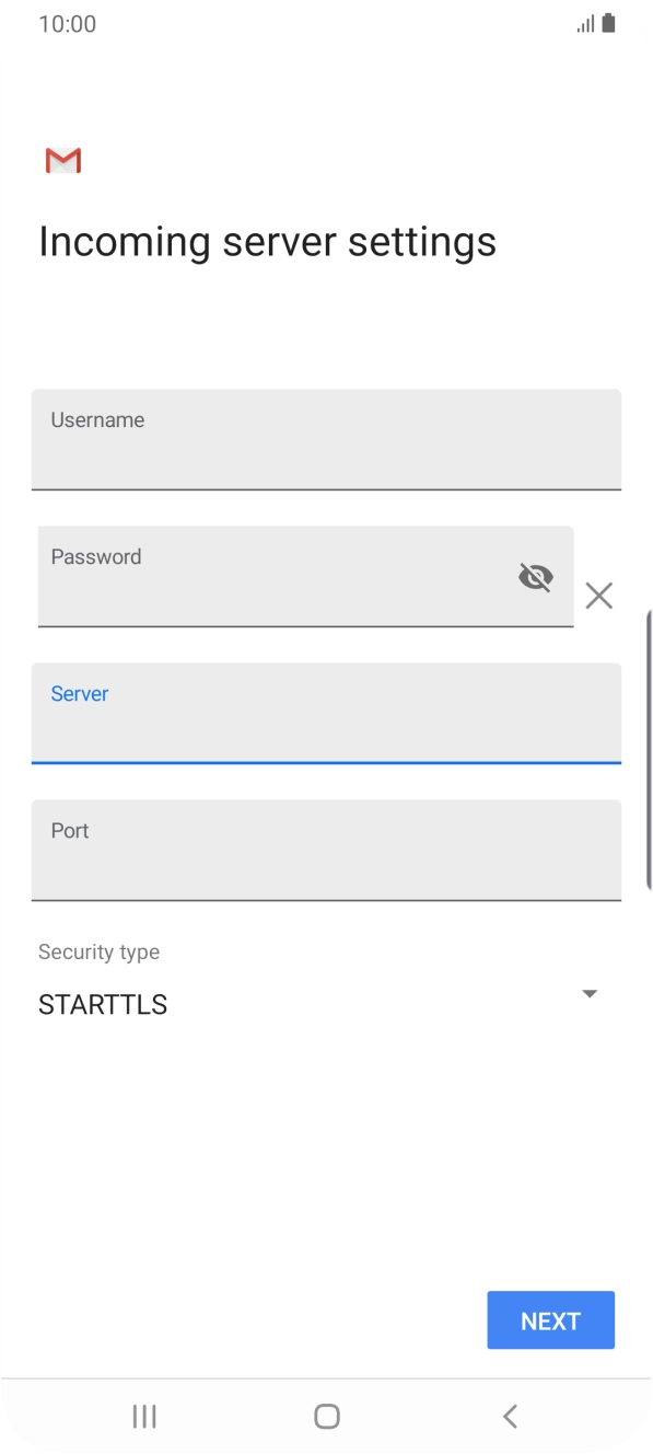 Press the field below 