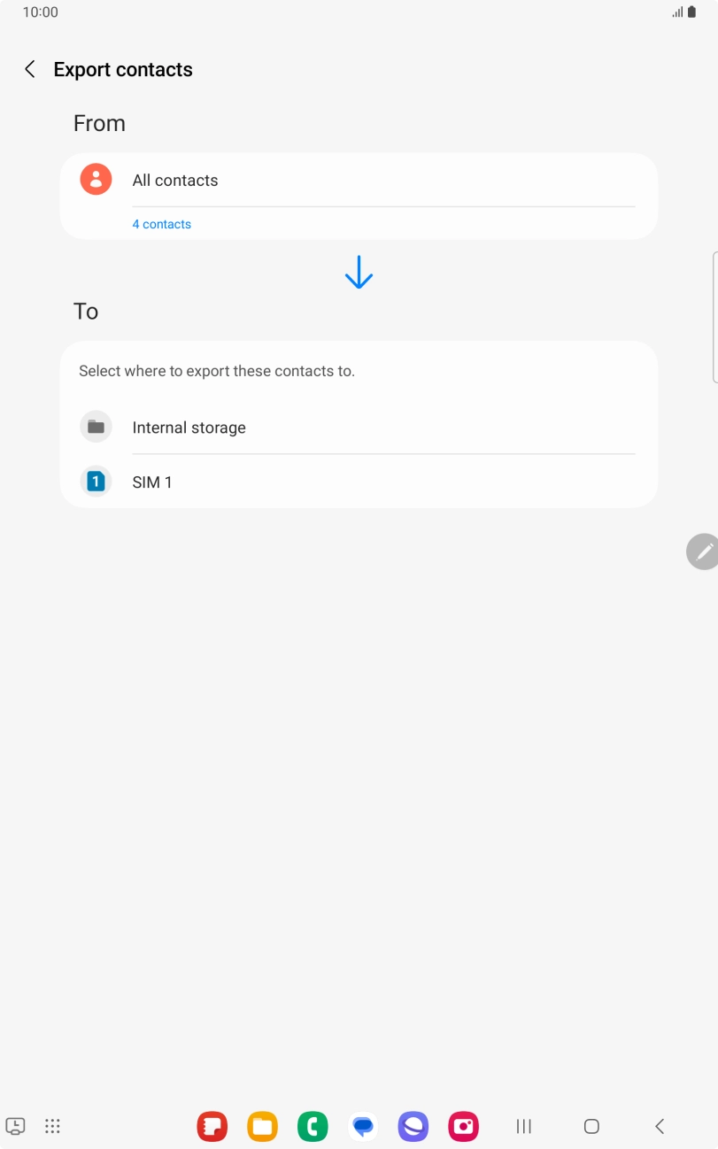 Press the name of your SIM. Press the name of your SIM.