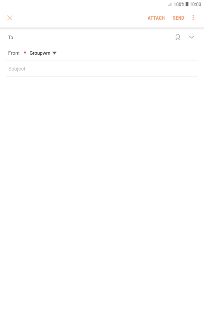 Press To and key in the first letters of the recipient's name.