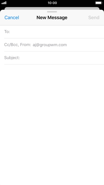 Press To and key in the first letters of the recipient's name.