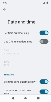 Press the Home key to return to the home screen.