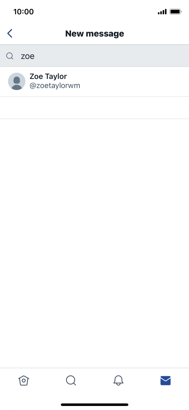 Press the required contact.