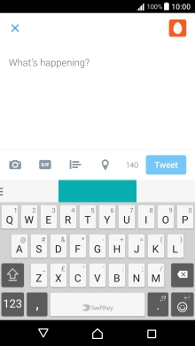 Press the text input field.