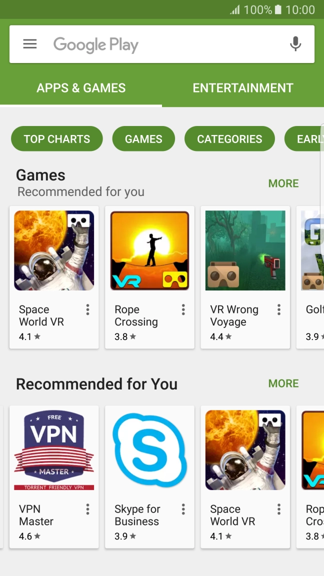 Press the search field. Press the search field.