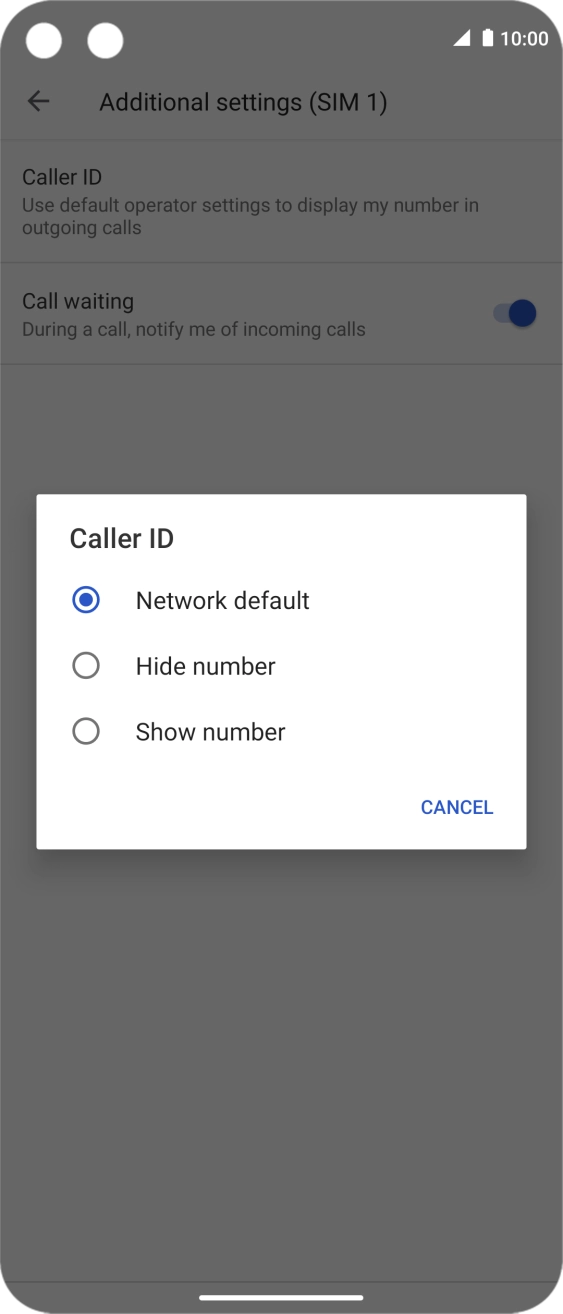 Press Show number to turn on caller identification. Press Show number to turn on caller identification.