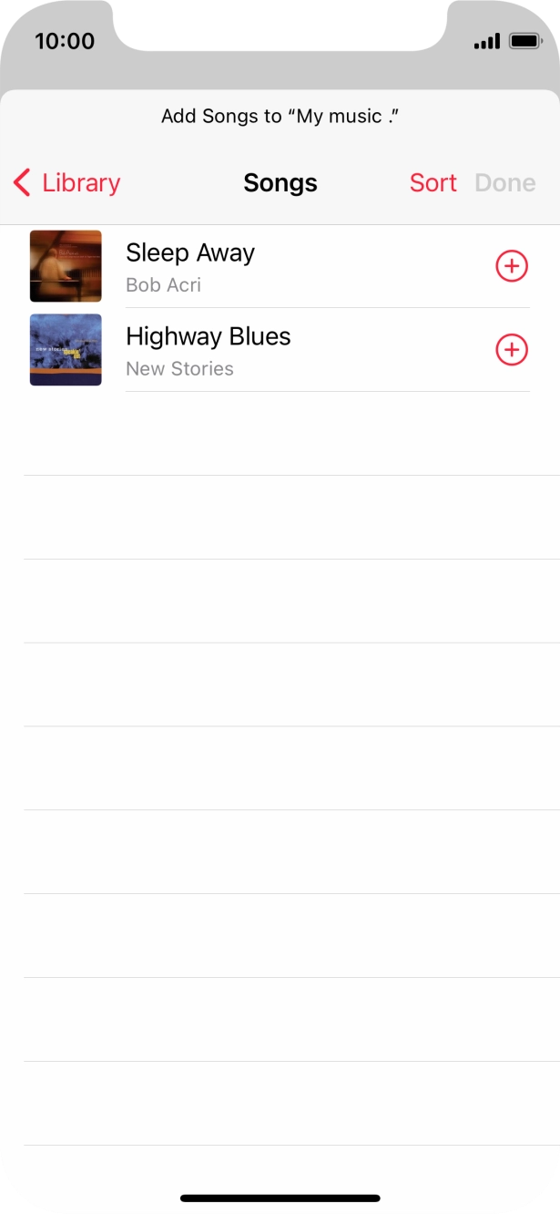 Go to the required category and press the required audio file.