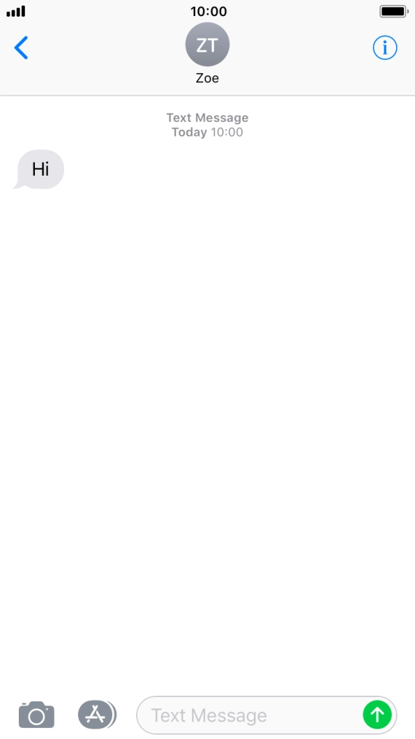 Press the Home key to return to the home screen.