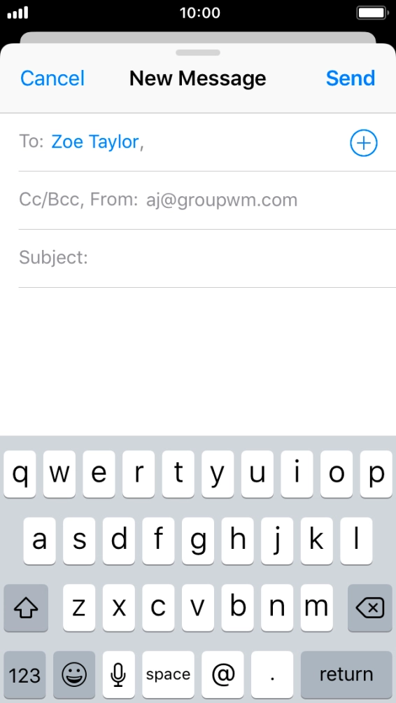 Press Subject and key in the required subject.