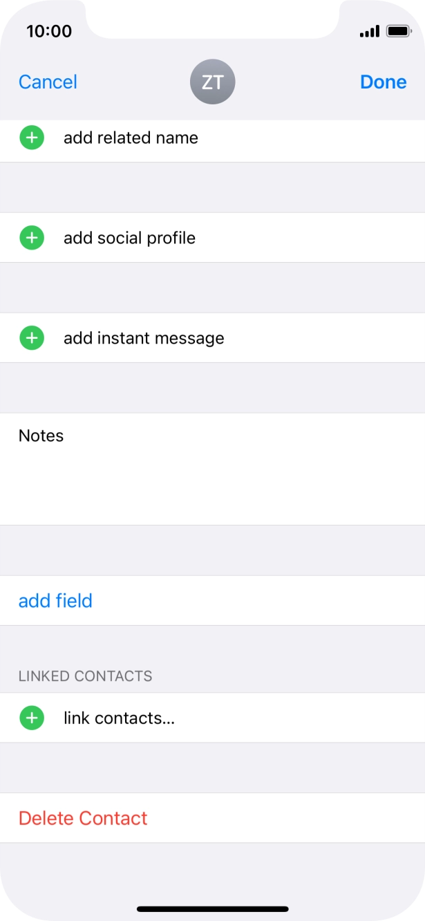 Press link contacts....