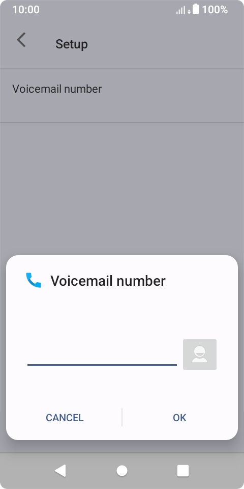 Key in +61101 and press OK.