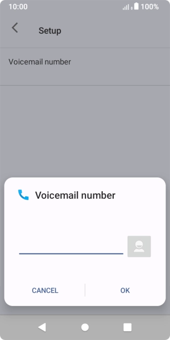 Key in +61101 and press OK.
