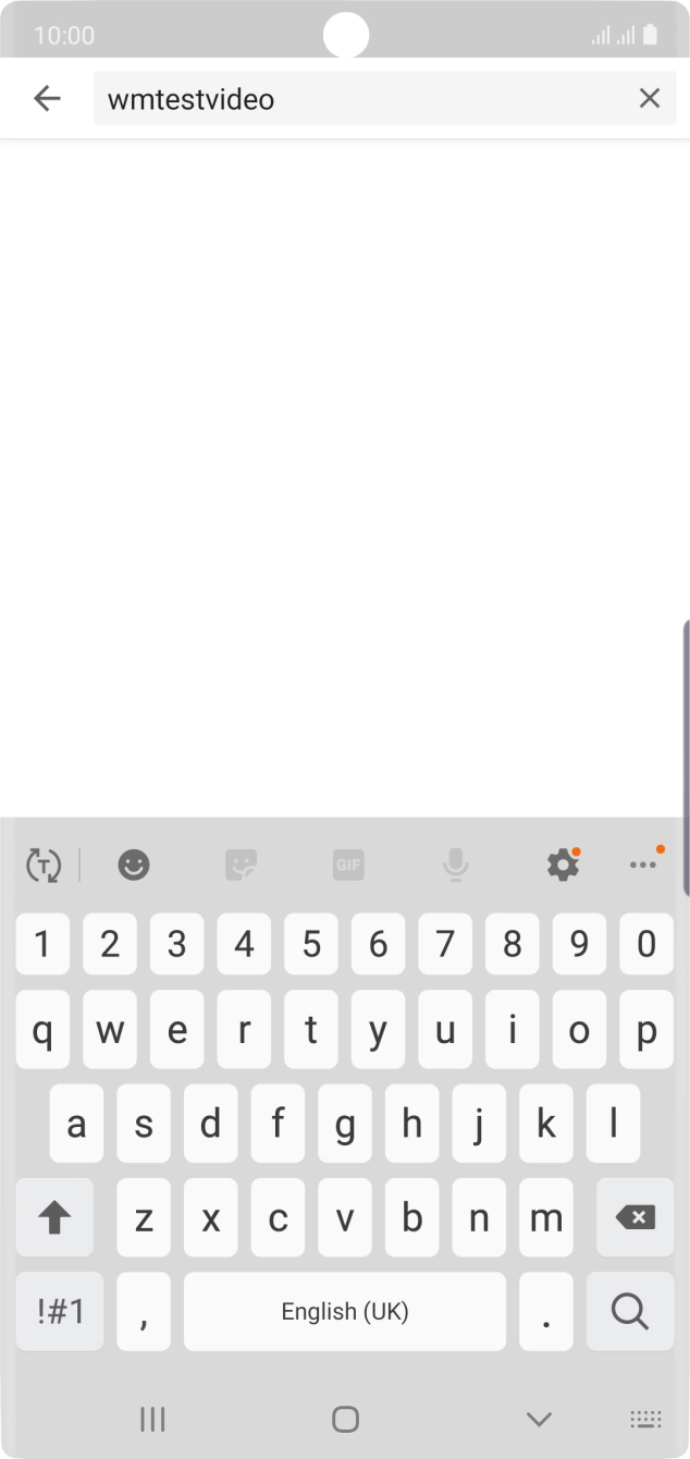 Key in the required search word and press the search icon.