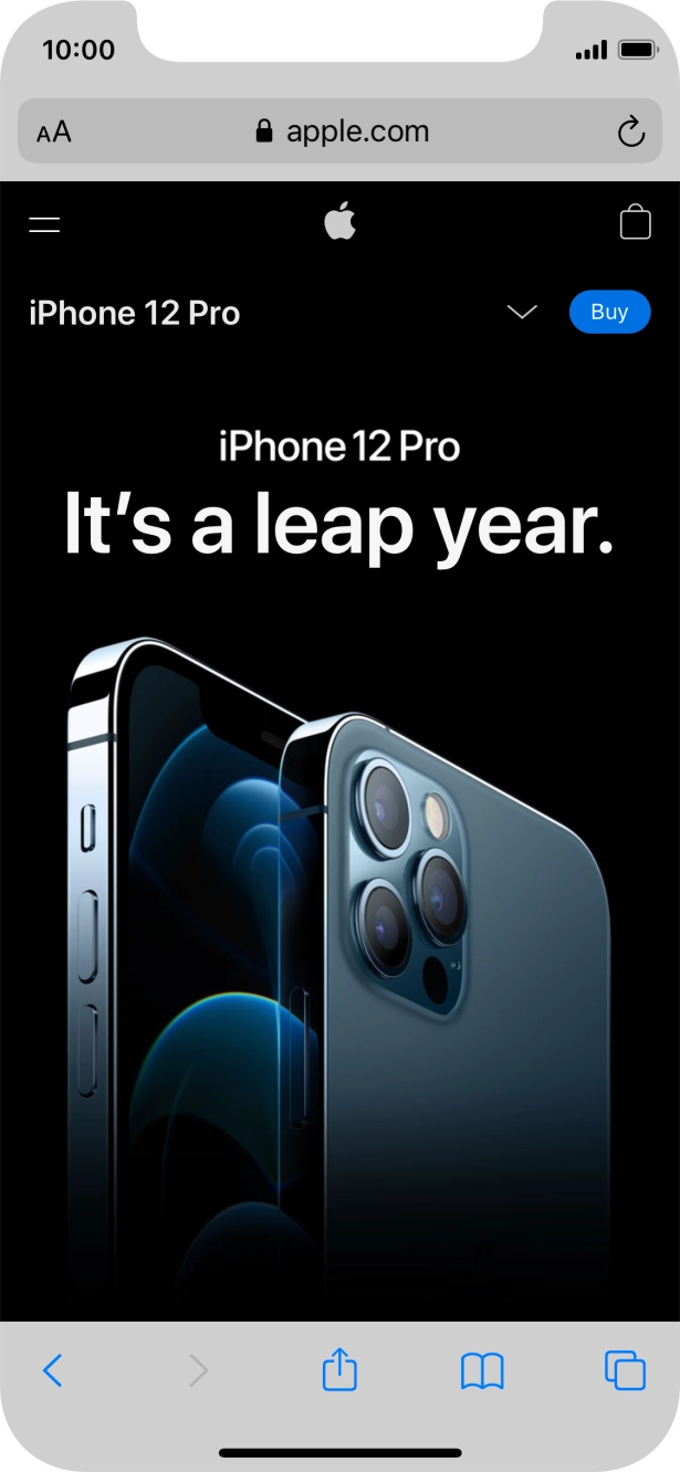 Press the address bar.