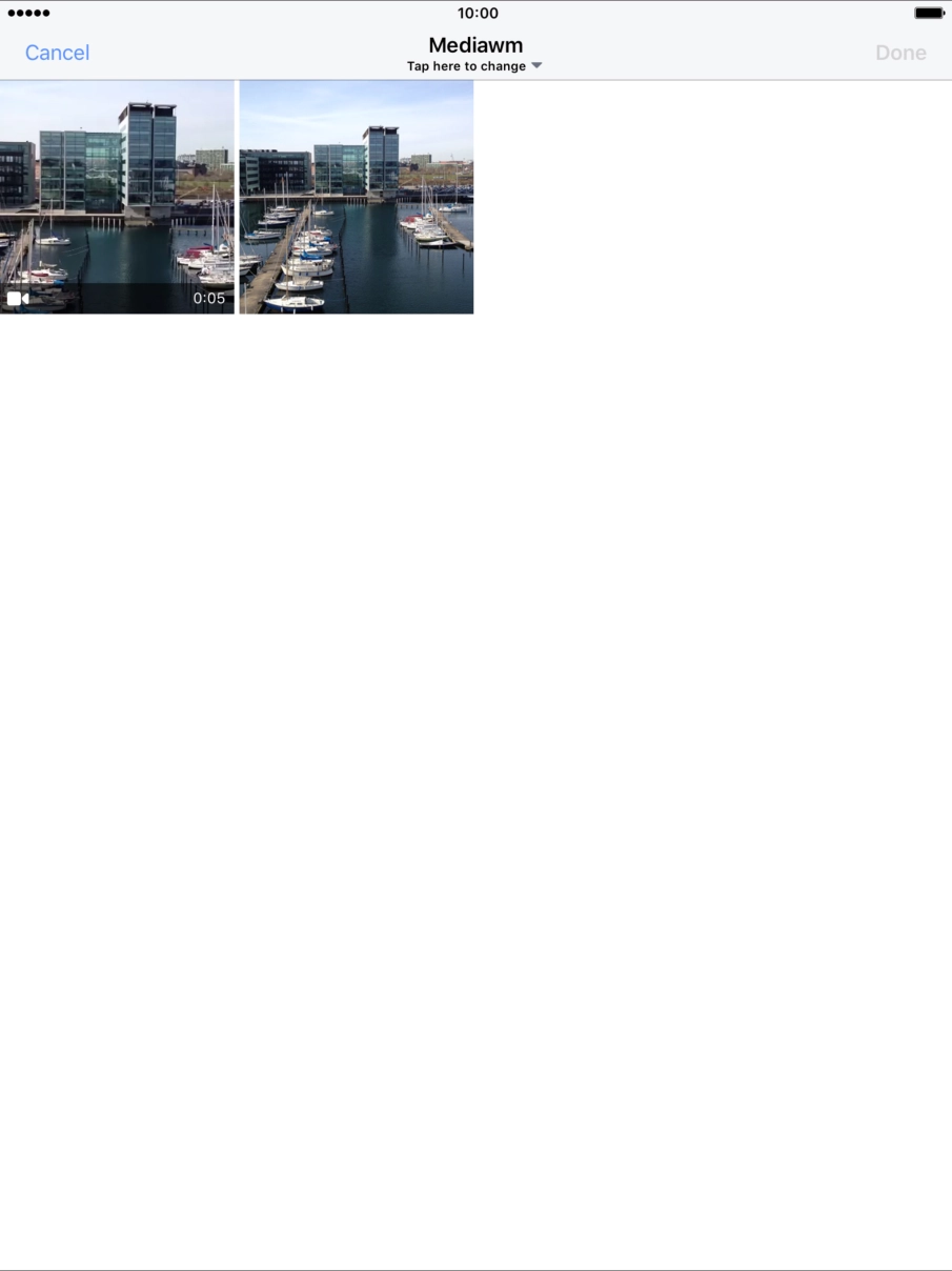 Press the required picture or video clip.