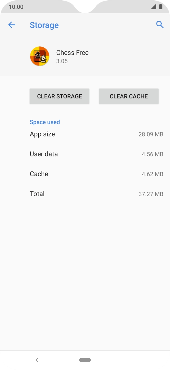 Press CLEAR CACHE. Press CLEAR CACHE.