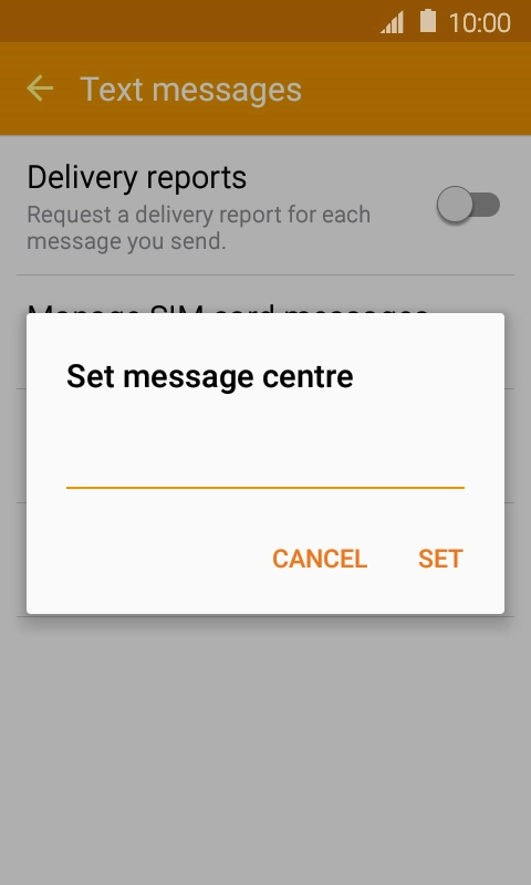 Key in +61418706700 and press SET. Key in +61418706700 and press SET.