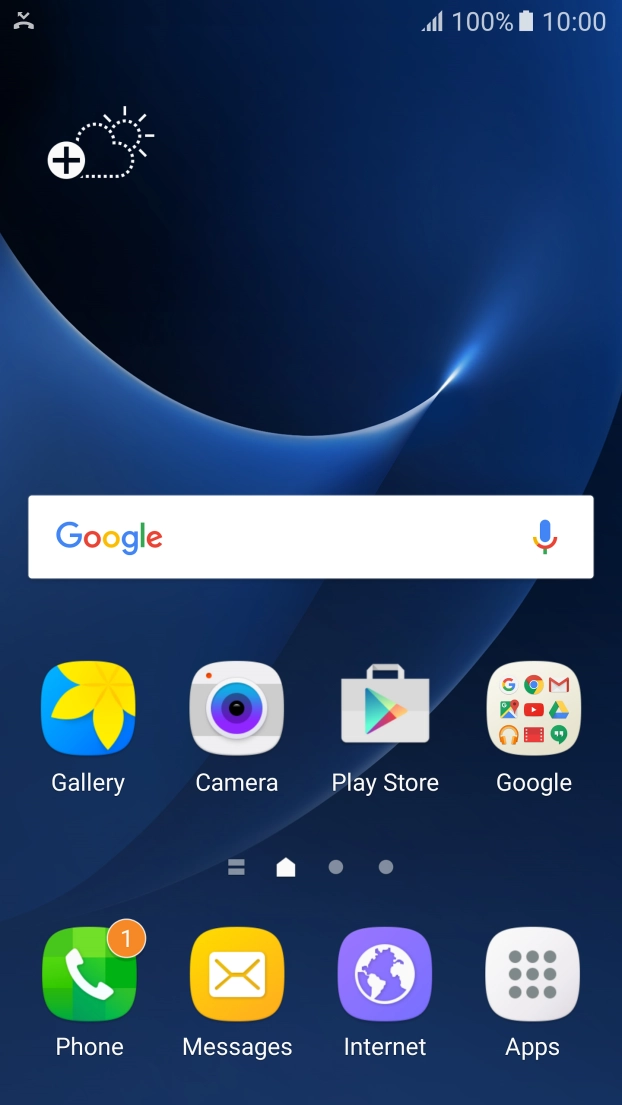 The missed calls icon shows that you have one or more missed calls.
