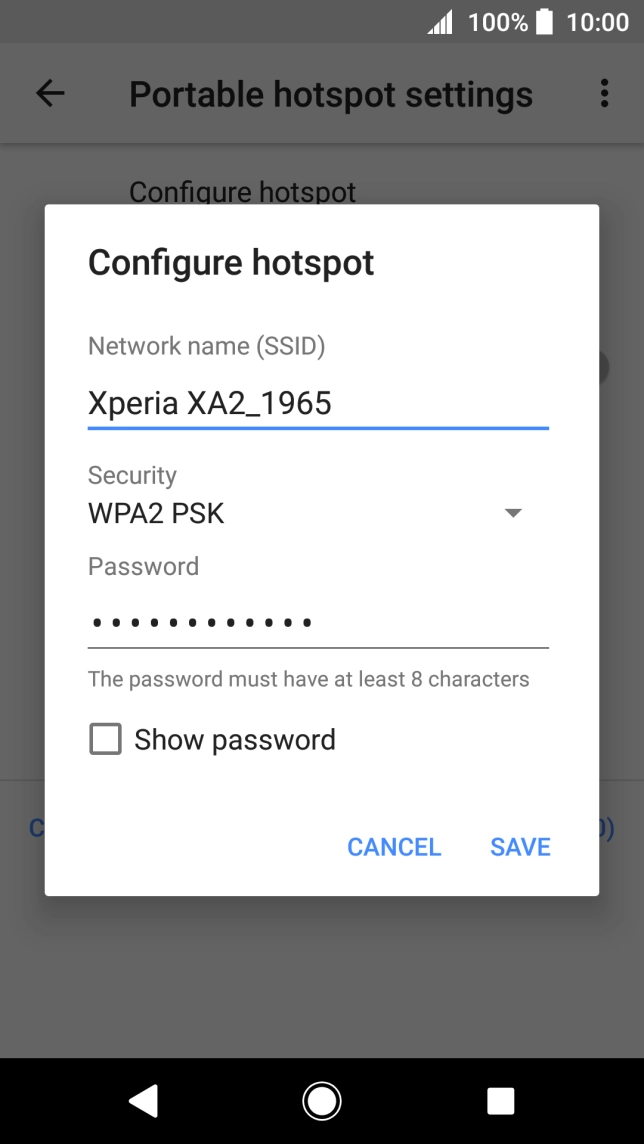 Press the field below 