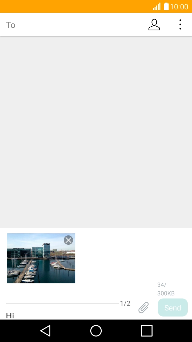 Press the search field and key in the first letters of the recipient's name. Press the search field and key in the first letters of the recipient's name.