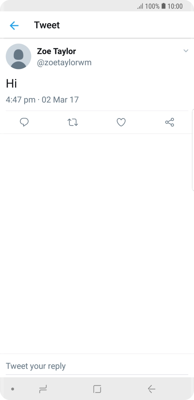 Press the text input field.