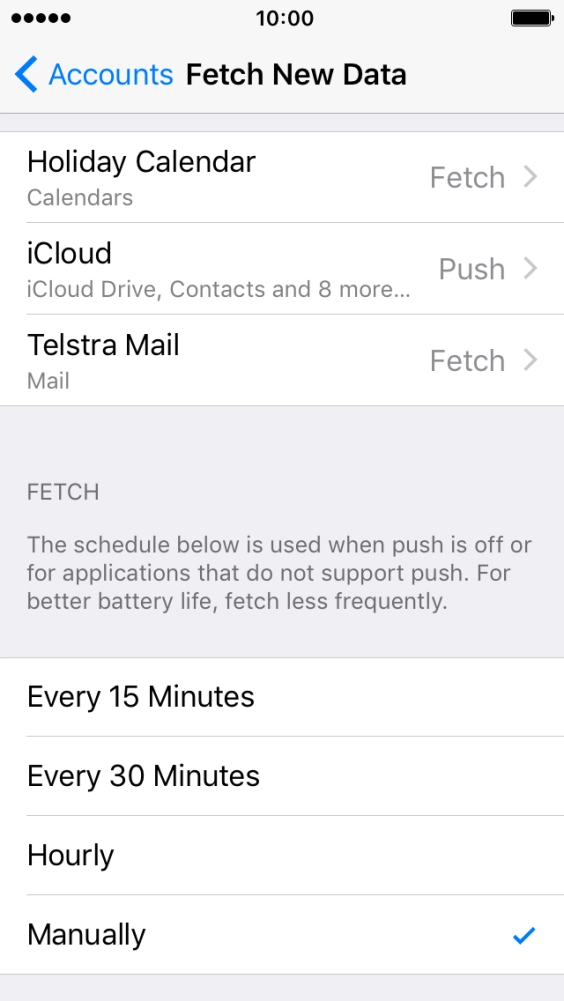 If you turn off the function, press the required setting.