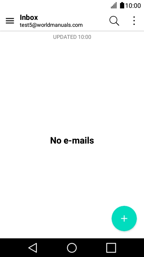 Slide your finger right starting from the left side of the screen.