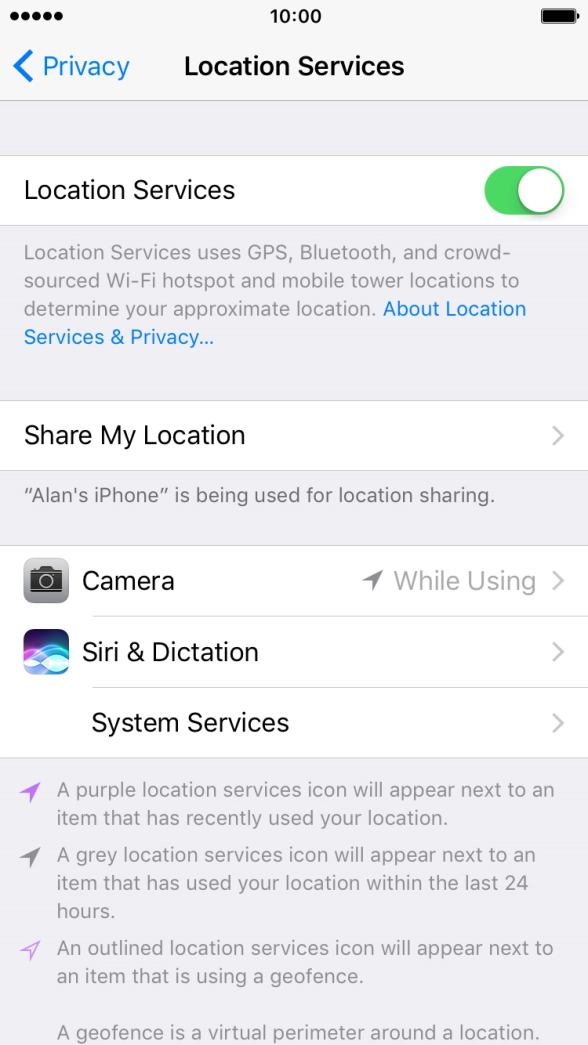 Press the indicator next to Press the indicator next to