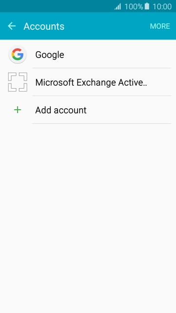 Press Add account. Press Add account.