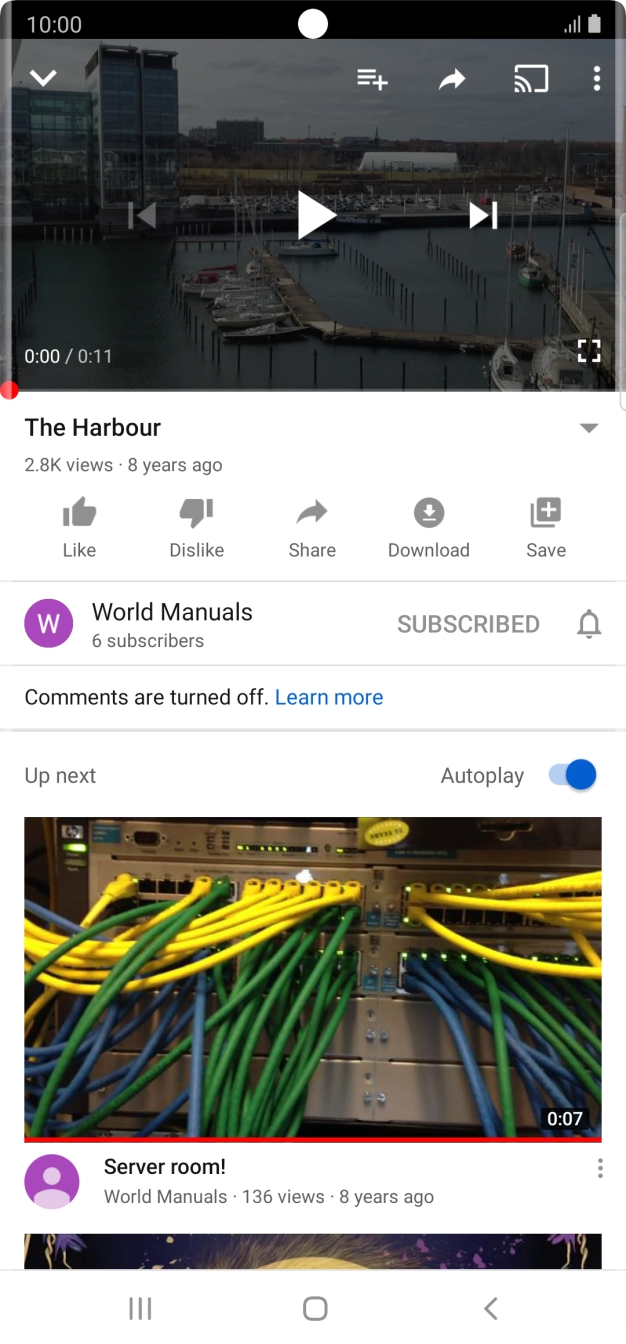 Press the Home key to return to the home screen.