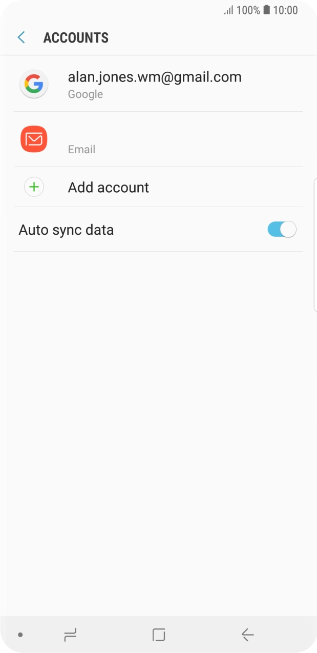 Press the Home key to return to the home screen.
