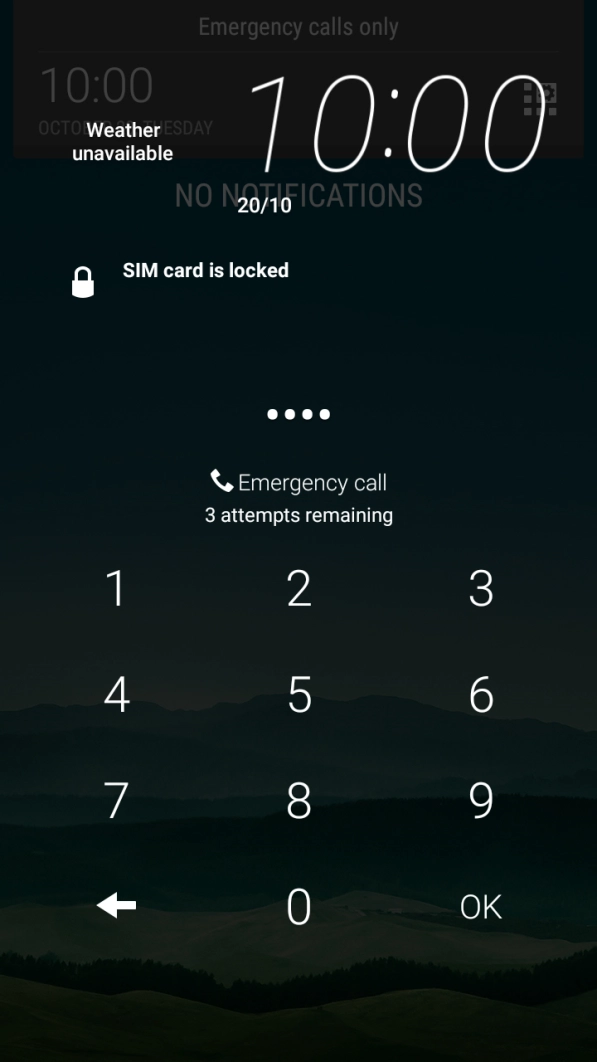 If you're asked to key in your PIN, do so and press OK.