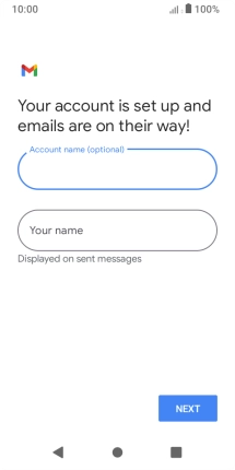 Press Your name and key in the required sender name. Press Your name and key in the required sender name.