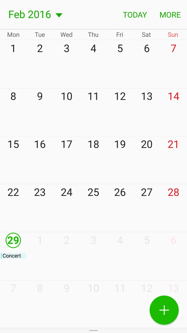 Press the Home key to return to the home screen.