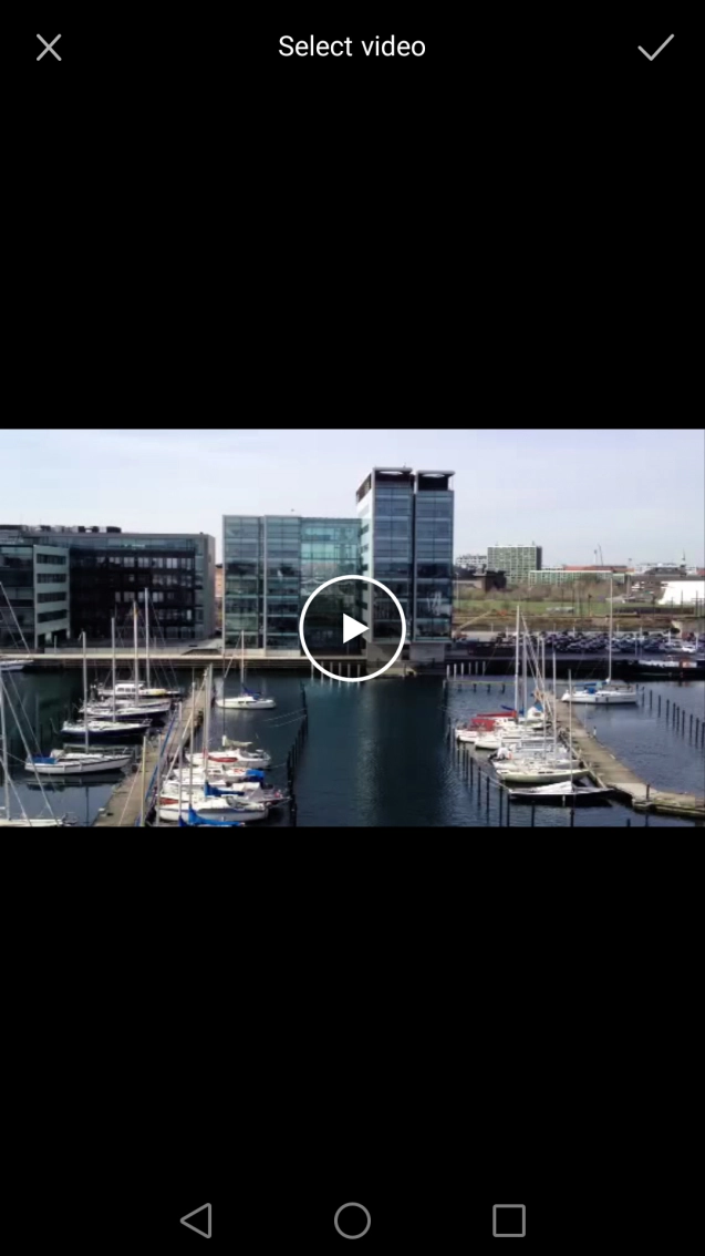 Press the confirm icon.