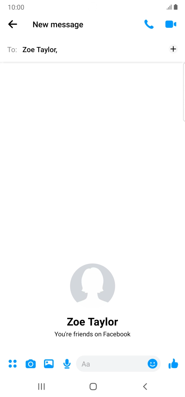Press the text input field.