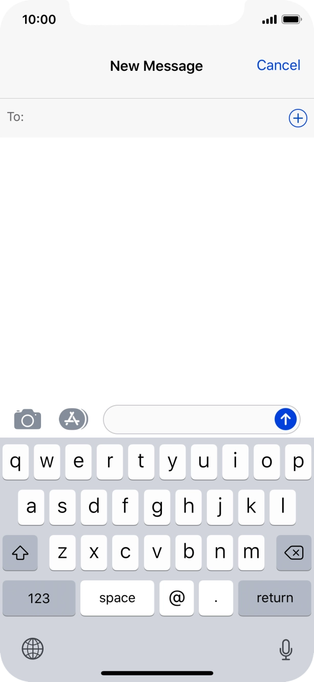 Press To and key in the first letters of the recipient's name.